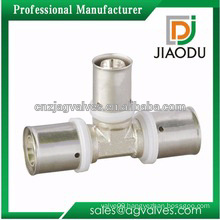 well sold made in china forged cw614n or cw617n brass pipe fitting chrome plated tee for pipes